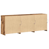 LED Sideboard Old Wood 181 x 37 x 67 cm Engineered Wood 3333111