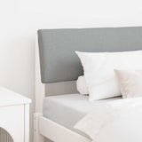 Upholstered Headboard Light Grey 100 cm Solid Pine Wood 879138