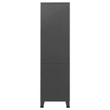 Industrial Wardrobe Anthracite 90x50x180 cm Metal 339615