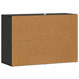 Sideboard Black Oak 80 x 30 x 53 cm Engineered Wood 881101