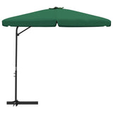 Garden Parasol with Steel Pole 300 cm Green 47312