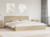 Bed Frame with Drawer Sonoma Oak 180 x 200 cm Engineer Wood 3411091