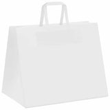 Paper Bags 250 pcs with Handles White 32x22x24 cm 4101847
