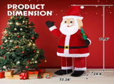 6FT Lighted Santa Christmas Yard Decorations, Pre-lit Pull Up Santa Waving Hand with 180 LED Warm 68804595