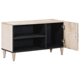 TV Cabinet with Shelf White 80 x 31.5 x 46 cm Solid Mango Wood 4018383