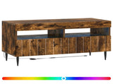 LED TV Cabinet Smoked Oak Engineered Wood 896560