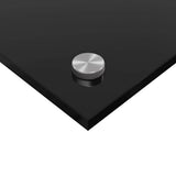 Kitchen Backsplash 2 pcs Black 100 x 60 cm Tempered Glass 3415553