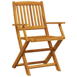 3 Piece Folding Bistro Set Solid Wood Acacia 3295250