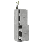 Apothecary Cabinet Concrete Grey 40x41x144.5 cm Engineered Wood 3309639