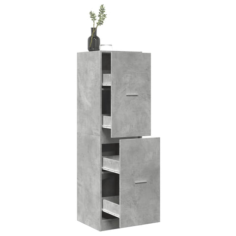 Apothecary Cabinet Concrete Grey 40x41x144.5 cm Engineered Wood 3309639