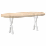 Coffee Table Legs X-Shaped 2 pcs White 38x cm Steel 4012893