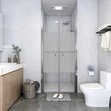 Shower Door Half Frosted ESG 71x190 cm 148785