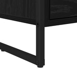 TV Cabinet Black Oak 100 x 36 x 49.5 cm Engineered Wood 886618