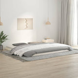 Bed Frame without Mattress White 200x200 cm Solid Wood Pine 823425
