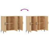 Sideboard Sonoma Oak 90x34x80 cm Engineered Wood 828111