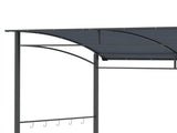 2.2 x 1.5 m BBQ Grill Gazebo Tent, Garden Grill with Metal Frame, Curved Canopy and 10 Hooks, T3398P325224
