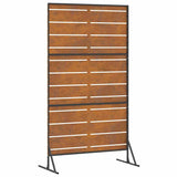 Privacy Screen Grey 100 x 50 x 180 cm Weathering Steel 868569