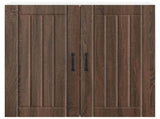 Wall Cabinet LUCCA Brown Oak 80 x 31 x 80 cm Engineered Wood 885062