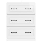 Drawer Cabinet High Gloss White 66 x 34.5 x 87 cm 895759