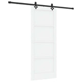 Sliding Door ORKDAL White 83 x 202 cm Solid Pine Wood 3445551