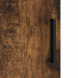 Bathroom Cabinet with Storage Smoked Oak 30 x 35 x 192 cm 883339