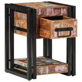 Bedside Cabinet Multicolour 30 x 30 x 40 cm Solid Reclaim Wood 4016708
