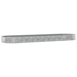 Garden Raised Bed Galvanised Steel 523x140x36 cm Silver 319047
