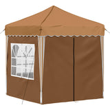 Pop-up Party Tent 195 x 195 x 245 cm Beige Oxford Fabric 42019738