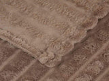Throw Blanket Camel 270 x 240 cm Fleece 42016916