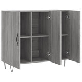 Sideboard Grey Sonoma 90x34x80 cm Engineered Wood 828106