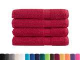 Premium Bath Towels "SOLUND" 4 pcs Red 100x150 cm 600 gsm 137408