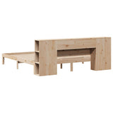 Bookcase Bed without Mattress 180x200 cm Super King Solid Wood Pine 3322521