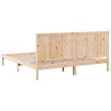 Extra Long Bed Frame without Mattress 200x210 cm Solid Wood 3309249
