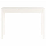 Console Table White 110x40x75 cm Solid Wood Pine 814240