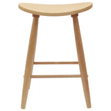 Dining Chairs 2 pcs Natural 46 x 37 x 63 cm Solid Rubber Wood 42020459