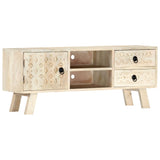 TV Cabinet 110x30x44 cm Solid Mango Wood 282869