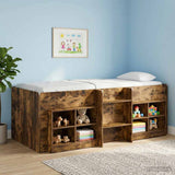 Kids'High Bed Frame 2 pcs Smoked Oak 90 x 190 cm 3422583