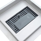 2 in 1 Shower Drain Silver 20 x 20 cm Stainless Steel 304 42015933