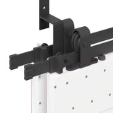 Sliding Door Hardware Kit 305 cm Steel Black 3295751