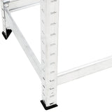2-Layer Tire Racks 2 pcs Silver 110x40x110 cm Steel 152892