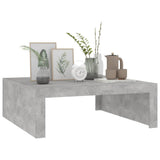 ZNTS Coffee Table Concrete Grey 100x100x35 cm Engineered Wood 808571