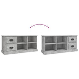 TV Cabinet Concrete Grey 102x35.5x47.5 cm Engineered Wood 816180