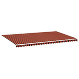 Replacement Fabric for Awning Orange and Brown 6x3.5 m 311964