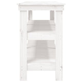 Work Bench White 181x50x80 cm Solid Wood Pine 823655