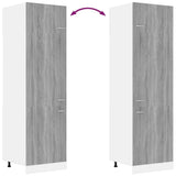 Refrigerator Cabinet Lyon Grey Sonoma 60x57x207 cm Engineered Wood 815601