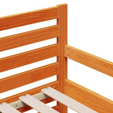 Bed Frame with Mattress Brown 80 x 200 cm Solid Pine Wood 3385957