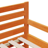Bed Frame with Mattress Brown 80 x 200 cm Solid Pine Wood 3385948