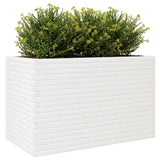 Garden Planter White 110x60x68.5 cm Solid Wood Pine 3282505