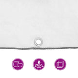 Tarpaulin with Eyelets Transparent 5 x 5 m Polyethylene 3429283
