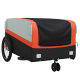 Bike Trailer Black and Orange 45 kg Iron 94061